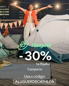 -30% no Aluguer de Campismo