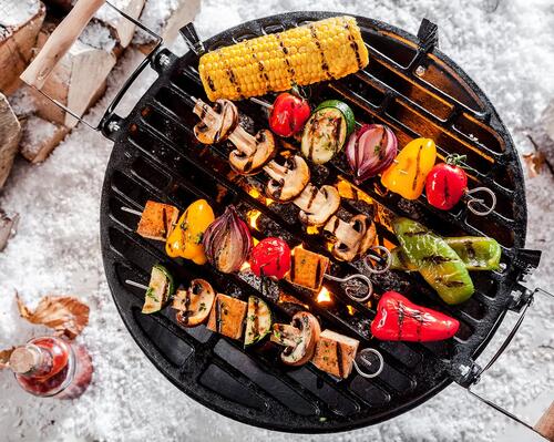 Szaszłyki warzywne na grillu