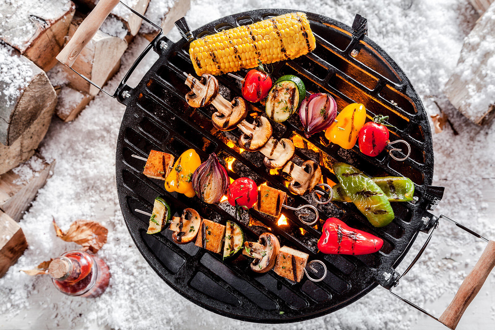 Szaszłyki warzywne na grillu