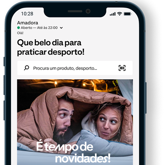 Imagem de um telemovel na aplicação Decathlon