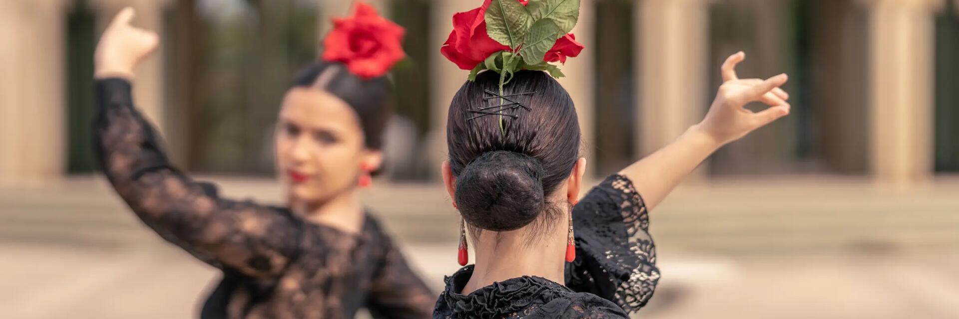 Kobieta tańcząca flamenco