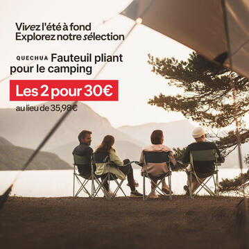 30€ pour les 2 fauteuil pliant pour le camping