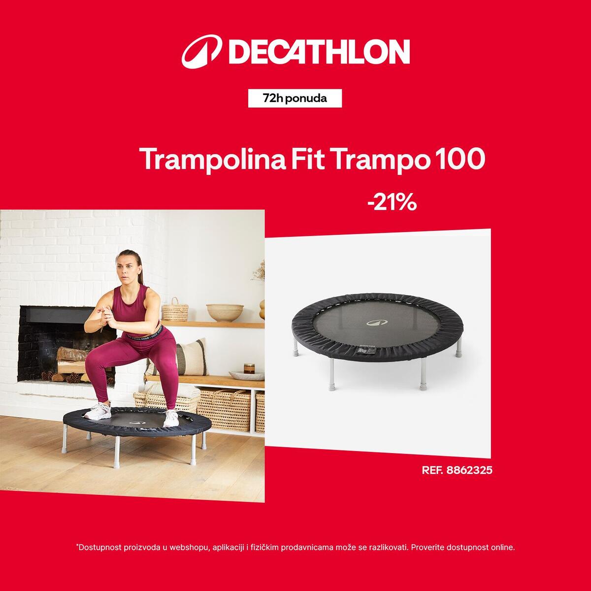 -21% trampolina Fit trampo 100 