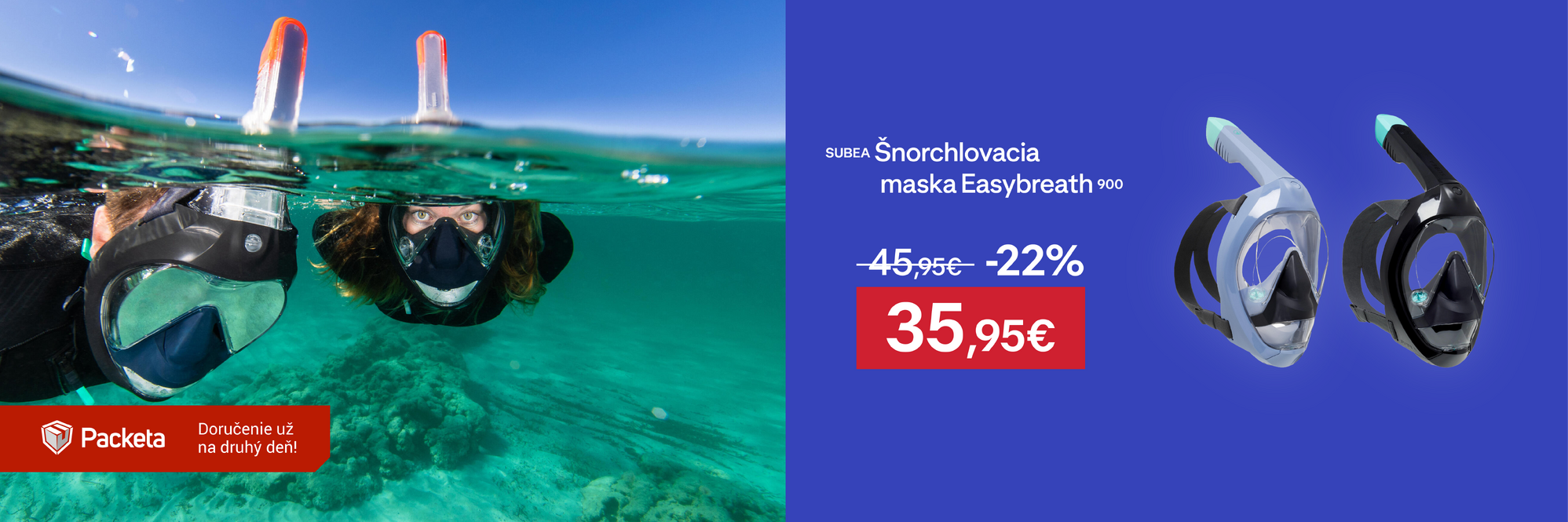 Maska Easybreath 900 24 na potápanie