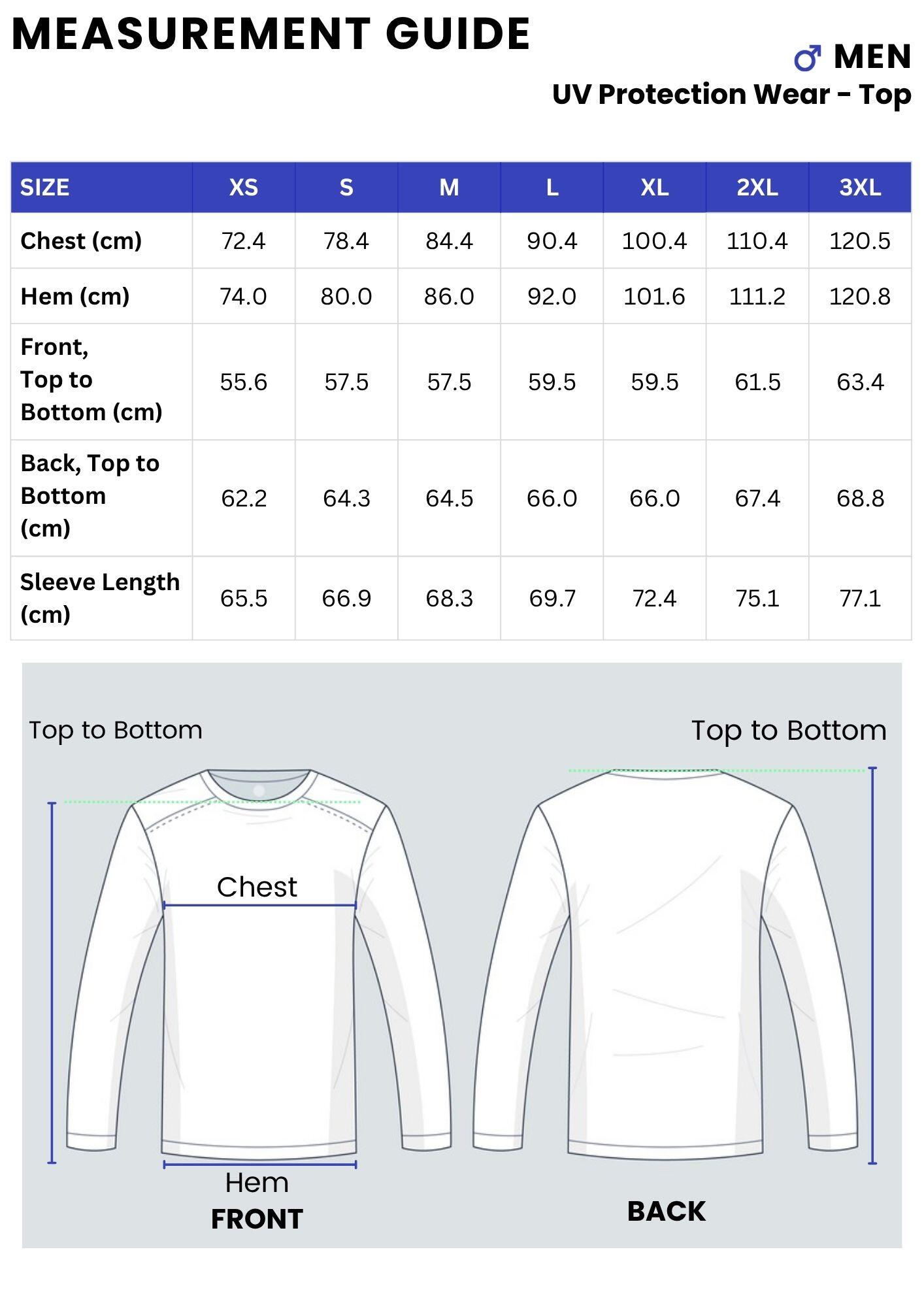 Men's anti-UV T-shirt long-sleeved 500 black blue