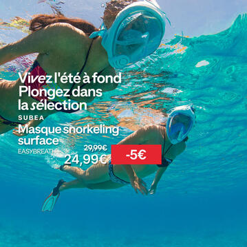 L'été à la plage : masque snorkeling easybreath à 24,99€