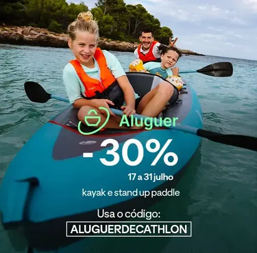 -30% no Aluguer de Kayak e Stand Up Paddle