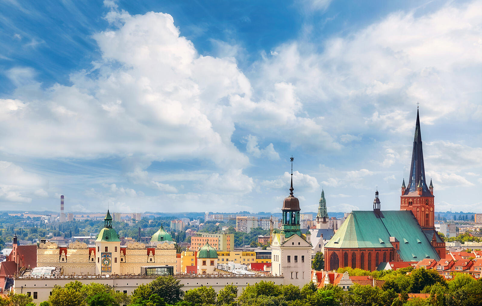 Widok na Szczecin