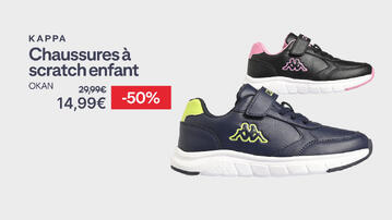 Chaussures à scratch enfant Kappa à 14,00€