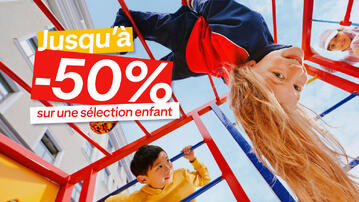 Jusqu'à -50% sur une sélection enfant