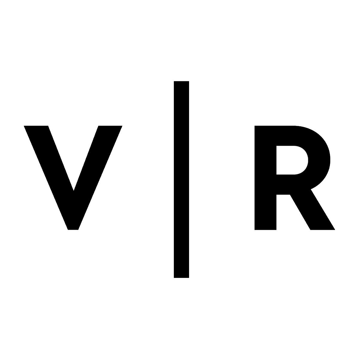 Logotip s črkama V in R, ločenima z navpično črto.