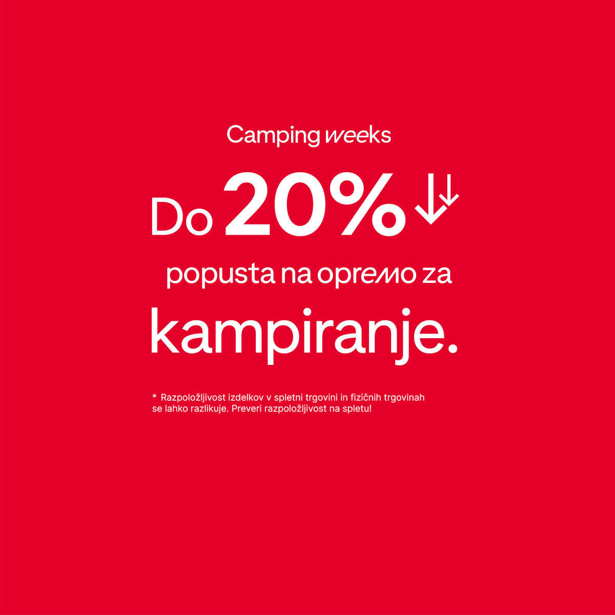 Camping weeks popusti