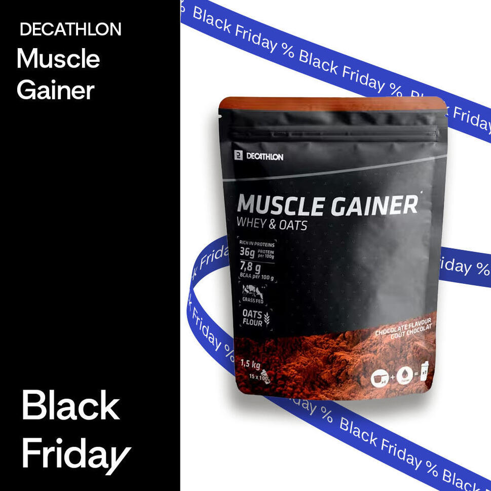 Napitek Muscle Gainer čokolada, sirotka in oves