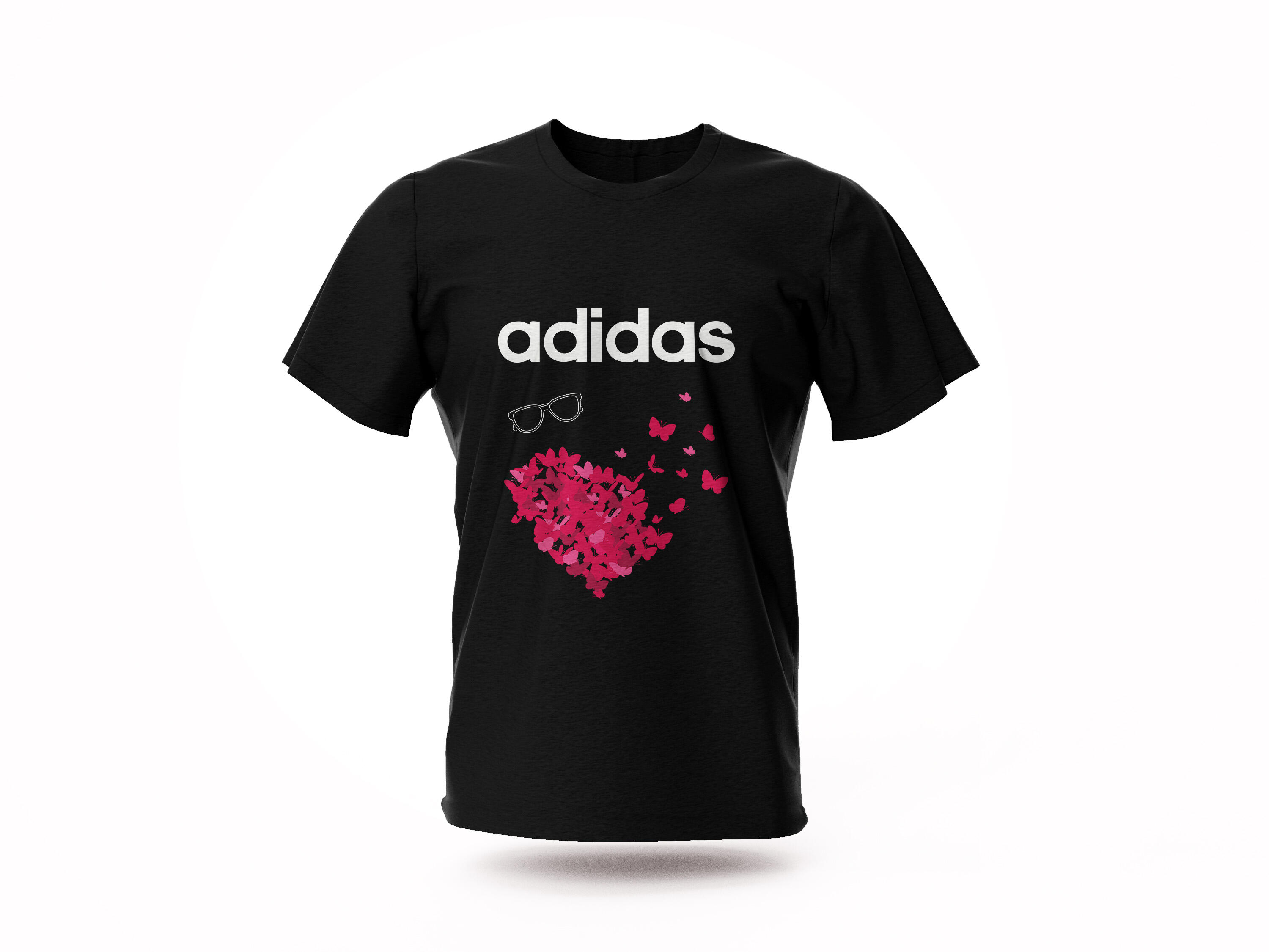 T-shirt Adidas Cœur Papillons