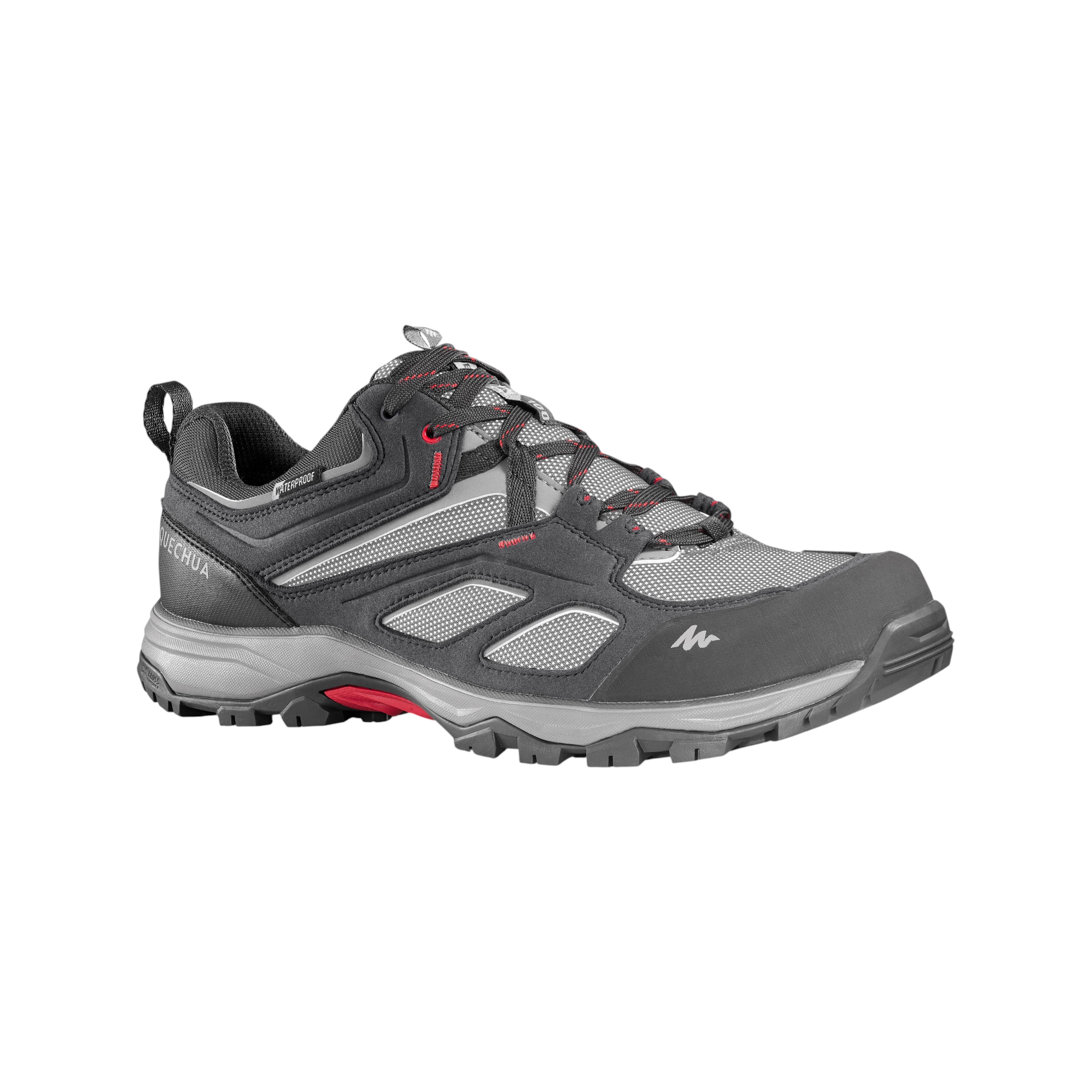 Baskets Homme En Cuir Avec Fermeture éclair Latérale Et Lacets - Semelle Plate, Style Sport-rando, Cuir Respirant | Pour Marche, Quotidien, Look Décontracté