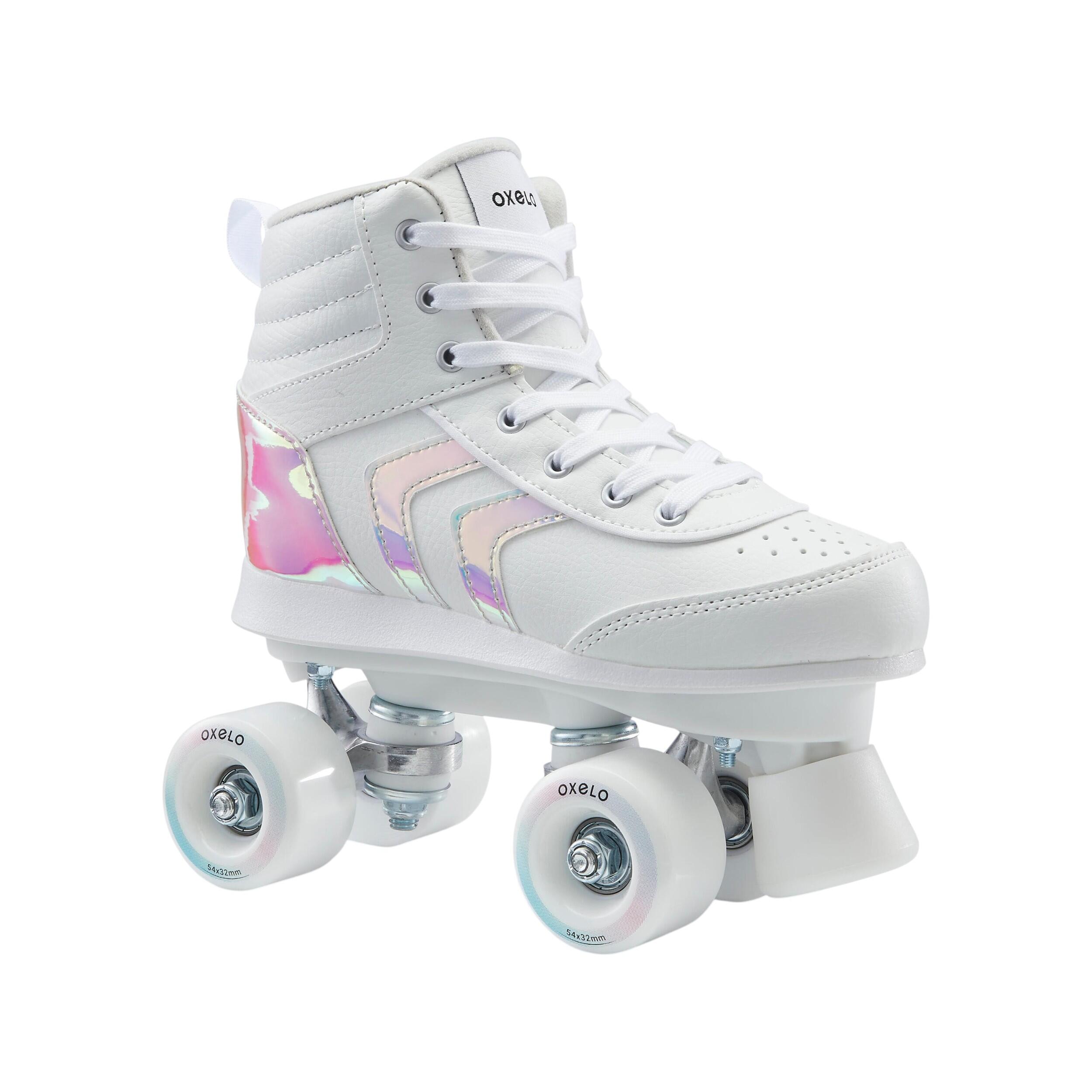 Rollers Quad Roces RC1 - Blanc - Taille 42 EU / 8 UK - Idéal Pour Patinage Loisir Ou Débutant