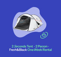 1 Week Rent 2 Seconds Fresh & Black Tent 2 Person