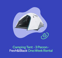 1 Week Rent Tent 3 Persons