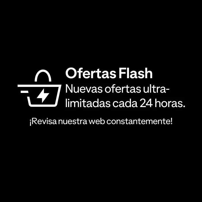 Ofertas Flash 24 Horas: ¡No te lo pierdas! Nuevas ofertas ultra-limitadas cada 24 horas. ¡Revisa nuestra web constantemente!