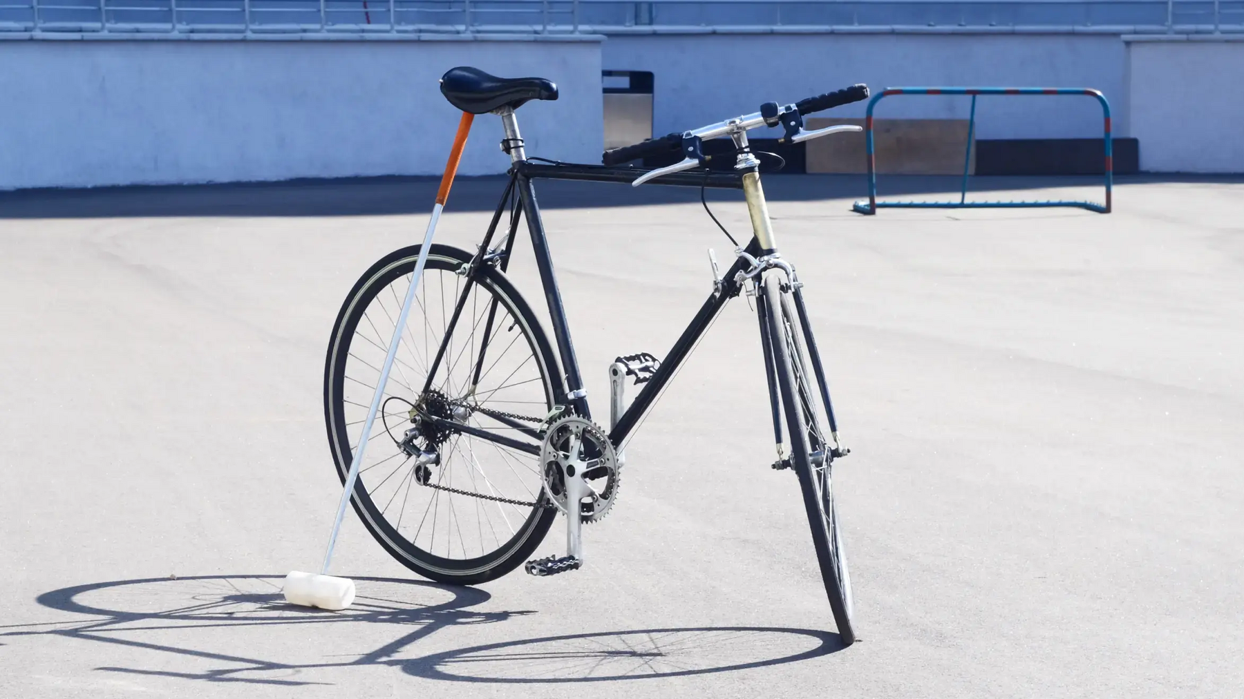 Rower z kijkiem do bike polo