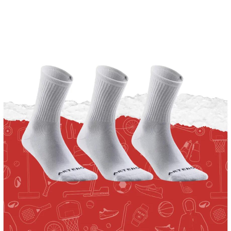 calcetines largos de tenis