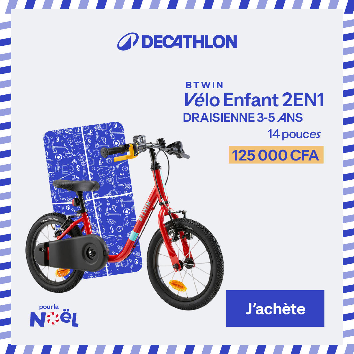 VELO ENFANT 2EN1 DRAISIENNE