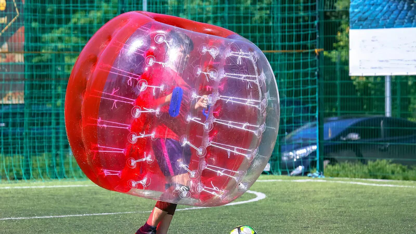 Piłkarz grający w bubble football