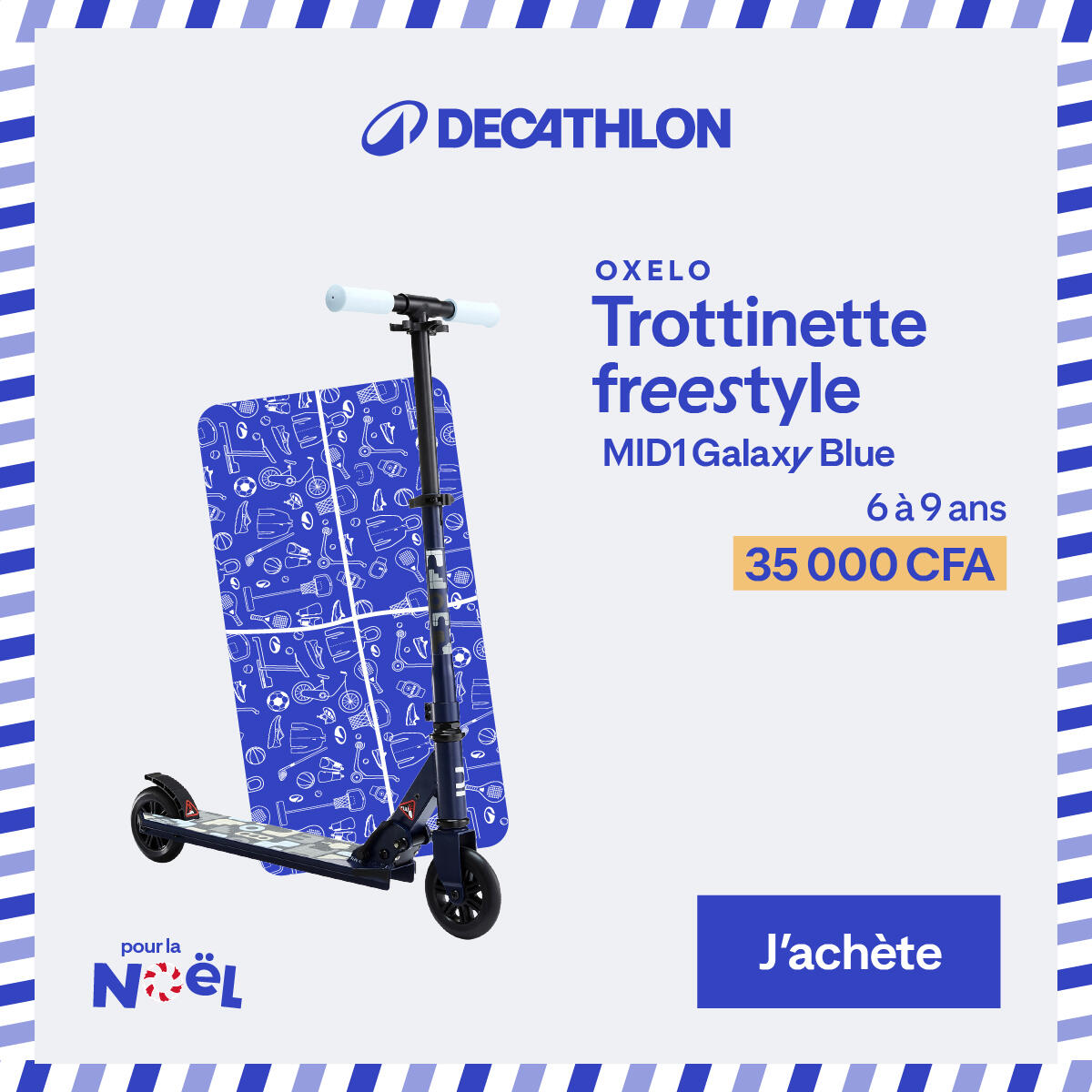 Roller enfant learn 100 bleu 26/28