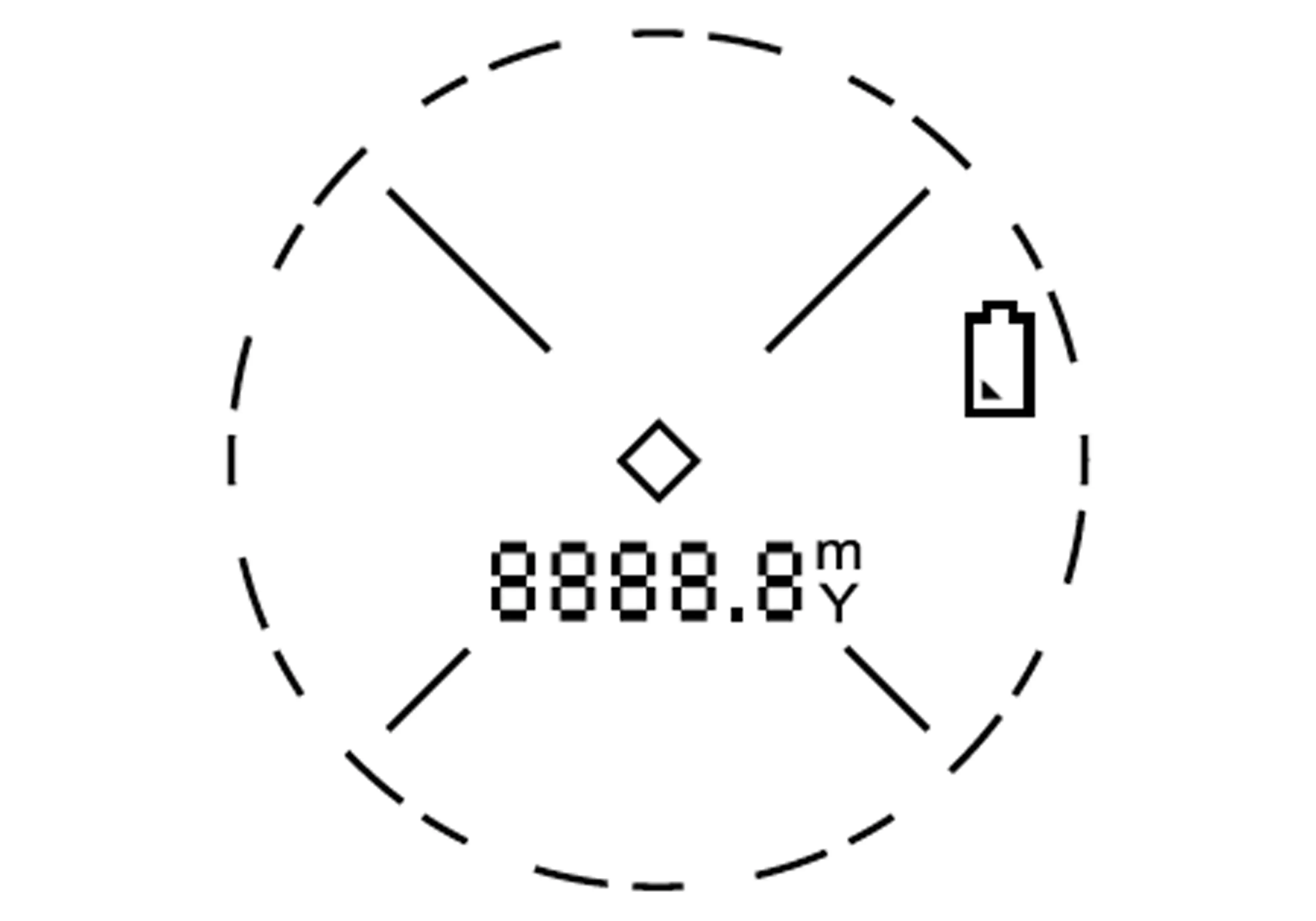 Mode faible luminosité des jumelles télémétriques LRF 1000M