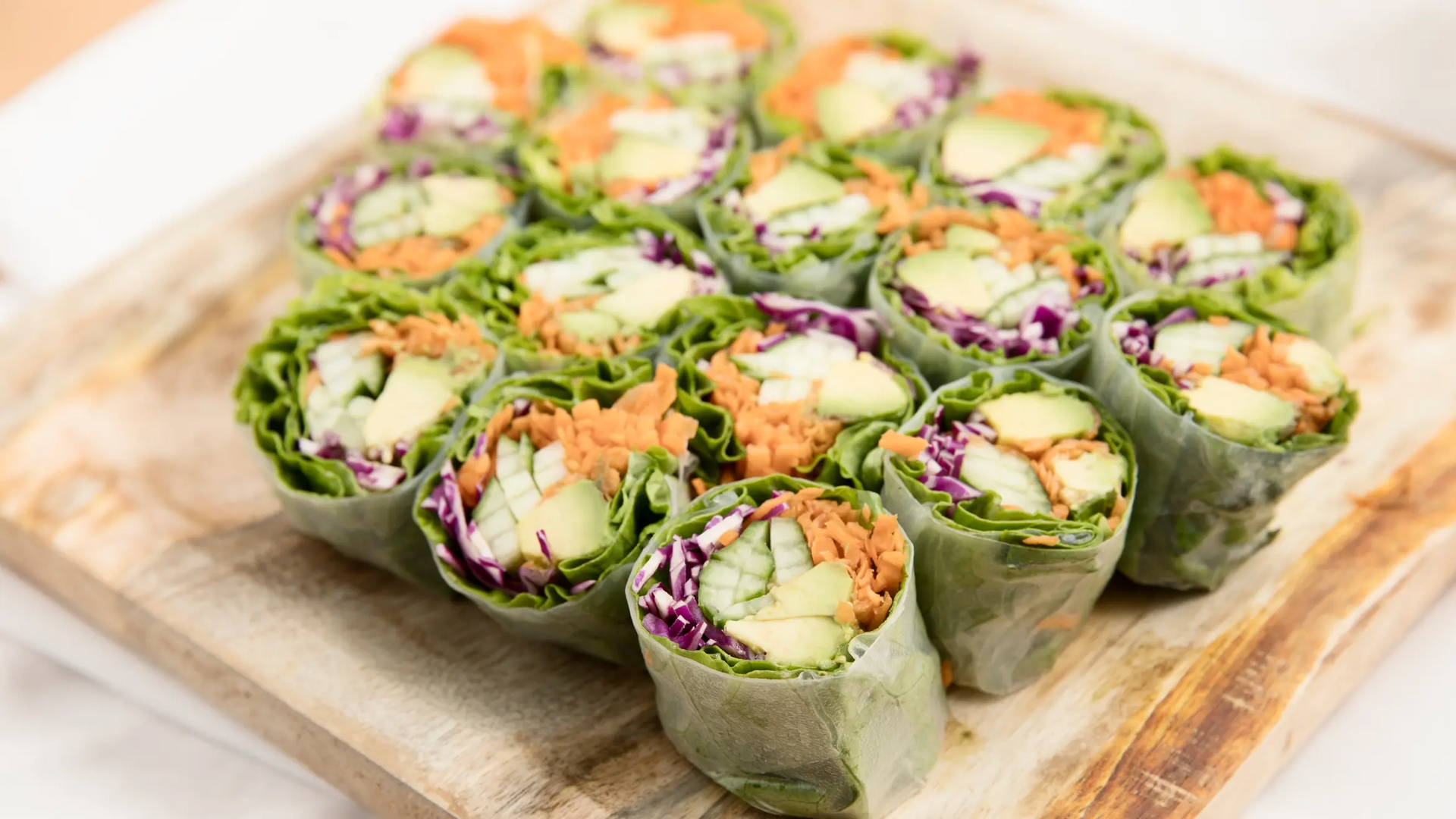 Rolki sushi z warzywami