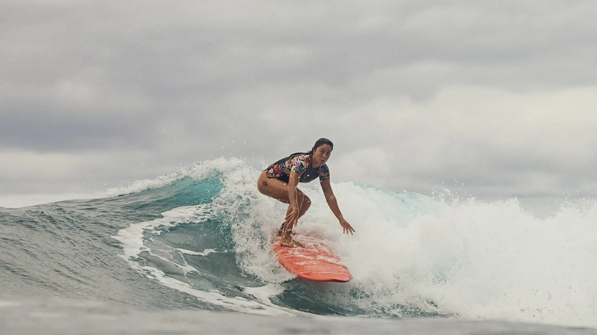 Foam surfboard 7' - 500 orange