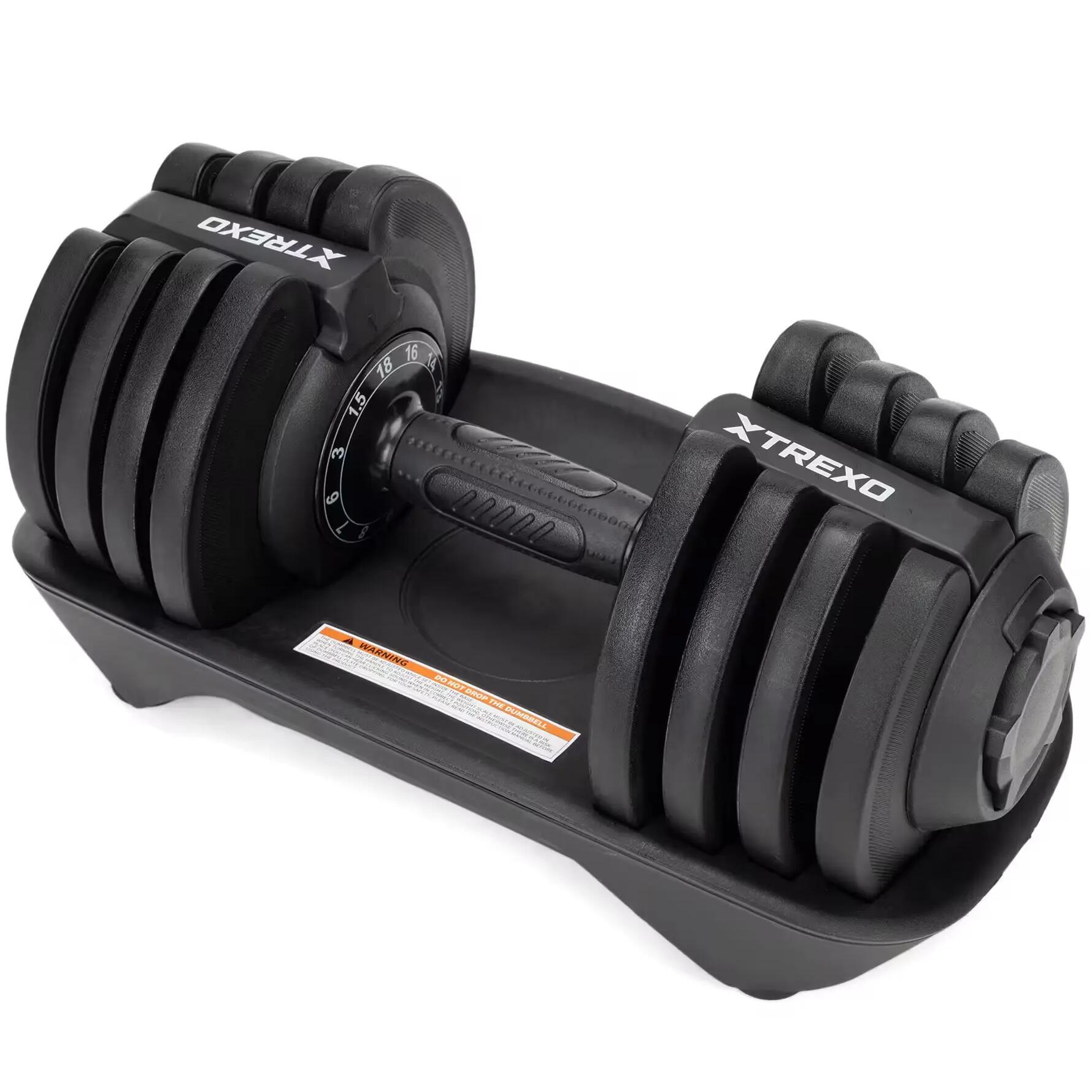 mancuerna ajustable xtrexo 18kg