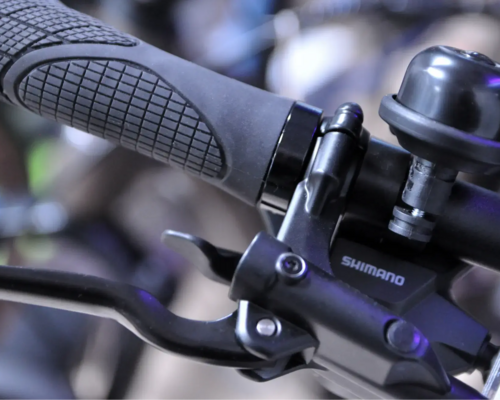 Dzwonek Shimano na kierownicy
