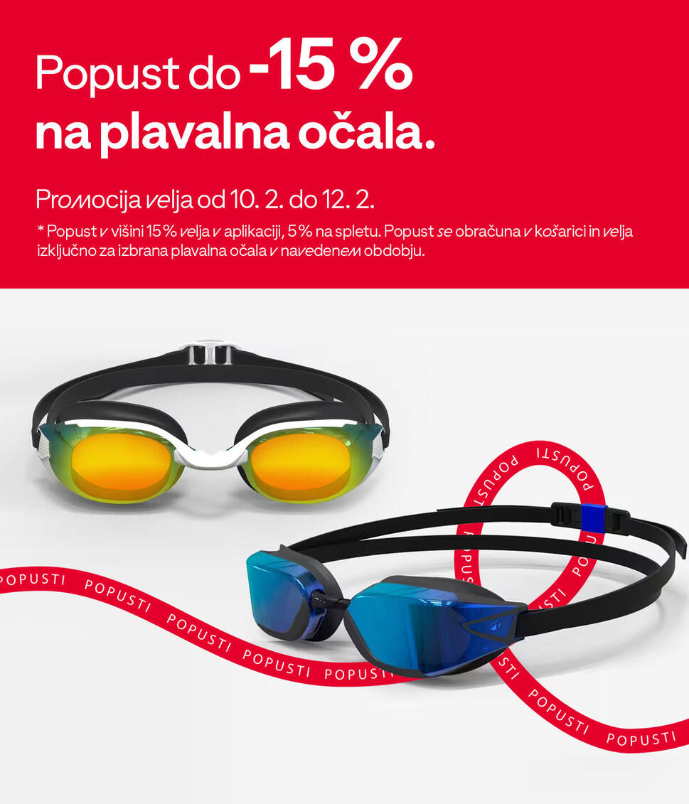 Popust do -15 % na plavalna očala