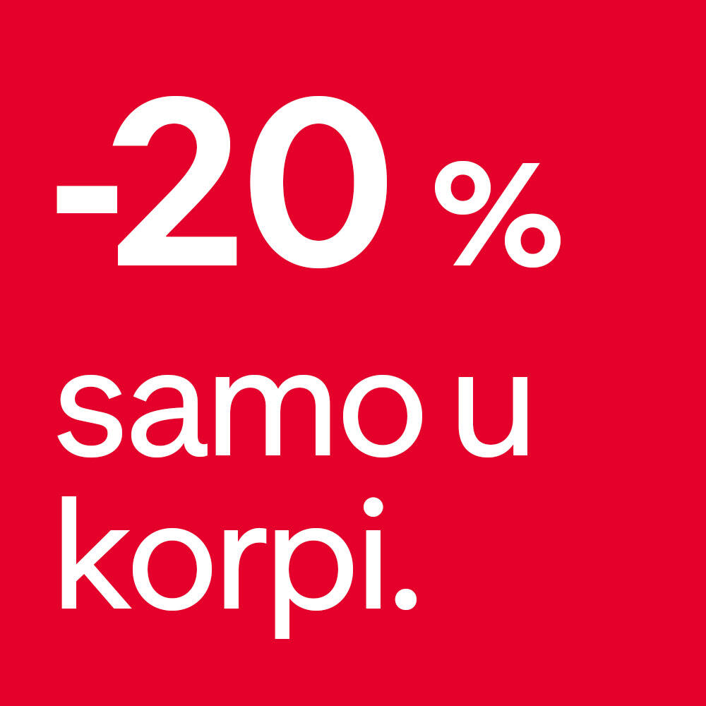 20% popusta samo u korpi.