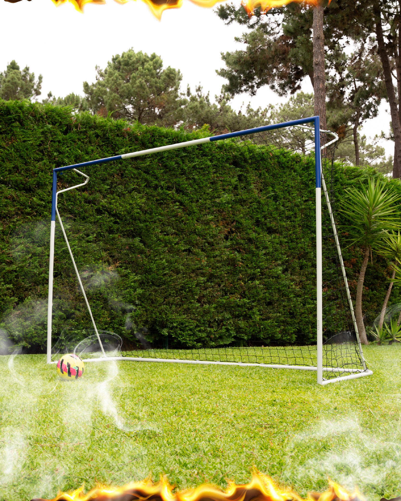 Portería de fútbol Classique 500 talla L blanco