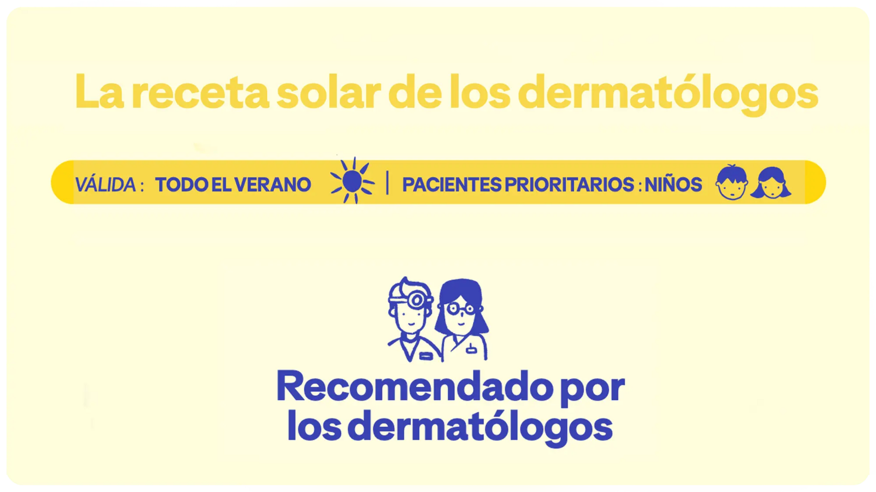 La receta solar de los dermatólogos