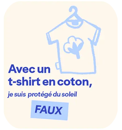 Coton blanc = Protection UPF 7