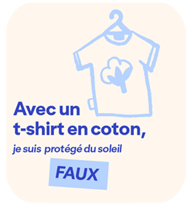 Coton blanc = Protection UPF 7