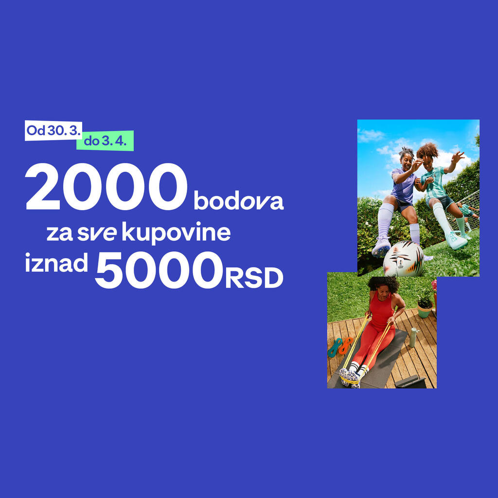 2000 bodova za sve kupovine iznad 5000RSD