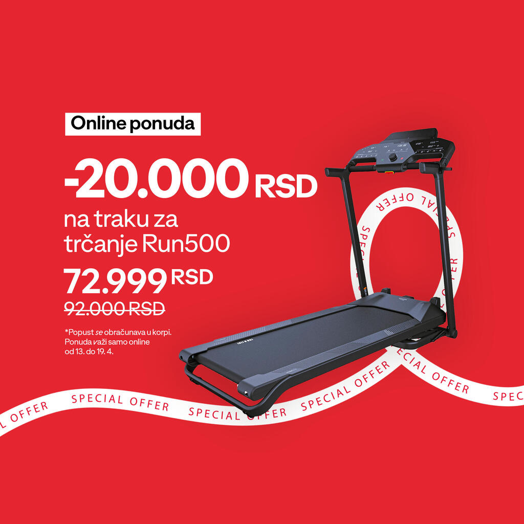 Popust 20.000RSD na traku za trčanje Run500