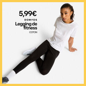 Legging de fitness Domyos Coton à 5,99€