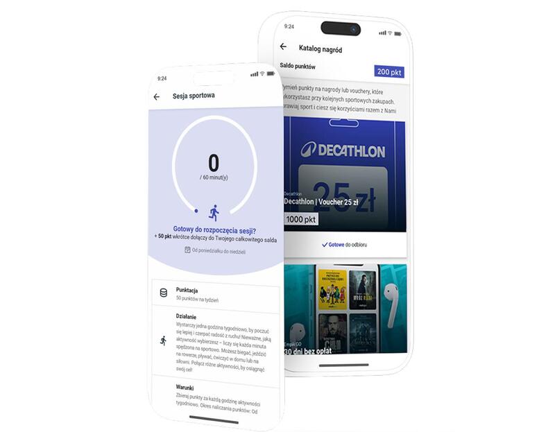 <div style="display: flex; flex-direction: column; justify-content: center; min-height: 350px; padding-left: 35px; box-sizing: border-box; font-weight: 400 !important;">

    <div style="font-weight: 400;">
        <div style="font-size: 9px; margin-bottom: 5px; font-weight: 400;">PUNKTY ZA SPORT</div>
        <div style="font-size: 19px; line-height: 1.05; font-weight: 400;"><b style="font-weight: 900 !important;">NIE TYLKO<br>PODCZAS WYZWANIA!</b></div>
        <div style="font-size: 16px; color: #3643ba; margin-top: 5px; font-weight: 400; text-transform: uppercase;">TWOJE CODZIENNE AKTYWNOŚCI MAJĄ ZNACZENIE!</div>
        <div style="font-size: 13px; margin-top: 10px; max-width: 340px; font-weight: 400;">Po połączeniu aplikacji sportowej z kontem Decathlon, punkty przekładają się na nagrody, zniżki i oferty dopasowane do Twoich sportowych celów.</div>
    </div>

    <div style="border-top: 1px solid #eee; padding-top: 15px; margin-top: 15px; font-weight: 400;">
        <div style="font-size: 9px; margin-bottom: 5px; font-weight: 400;">TWOJA KORZYŚĆ</div>
        <div style="font-size: 19px; line-height: 1.05; font-weight: 400;"><b style="font-weight: 900 !important;">50 PUNKTÓW<br>TYGODNIOWO</b></div>
        <div style="font-size: 16px; color: #3643ba; margin-top: 5px; font-weight: 400;">ZA GODZINĘ AKTYWNOŚCI FIZYCZNEJ</div>
        <div style="font-size: 13px; margin-top: 10px; max-width: 340px; font-weight: 400;">Twoje punkty naliczają się automatycznie. Po prostu ciesz się sportem każdego dnia! </div>
    </div>

</div>