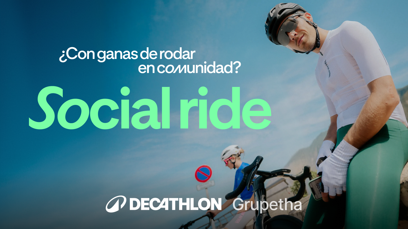 ¿Con ganas de rodar en comunidad? Social ride Decathlon Grupetha