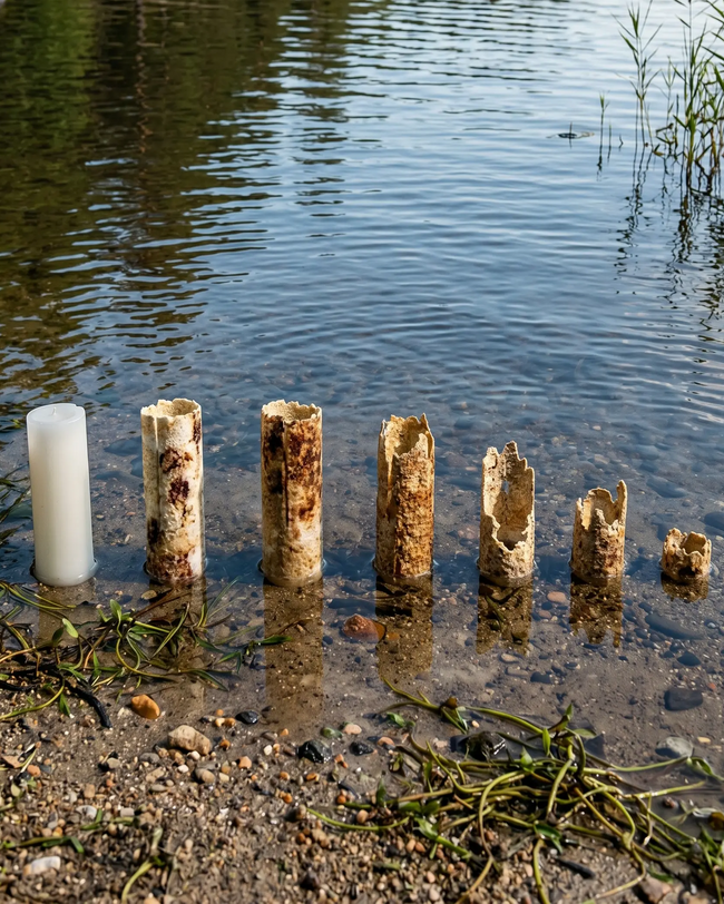 La bourre Tracecare dans l'eau