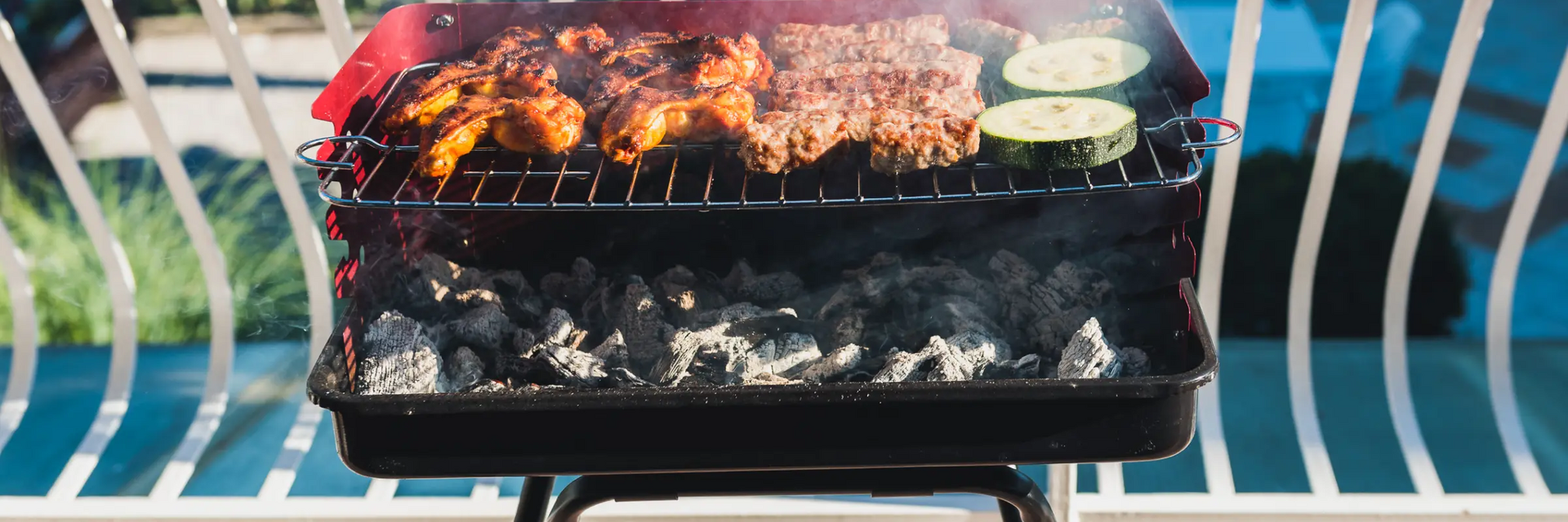 Grill na balkonie