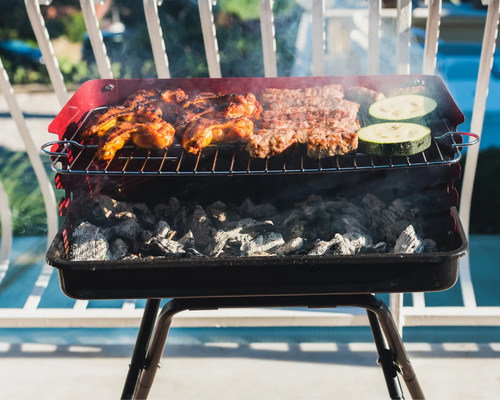 Grill na balkonie