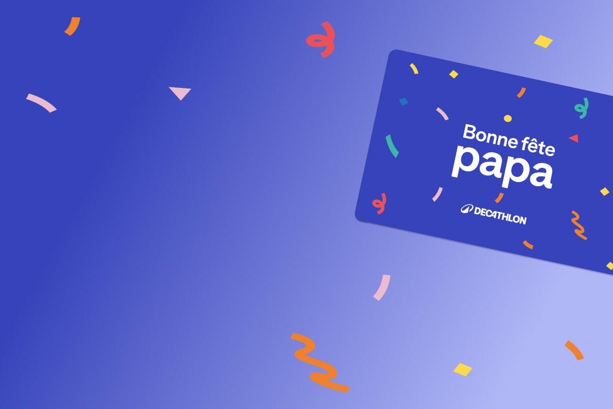 Offrir une carte cadeau : pour des parents toujours dans la course ! Bonne fête papa. 10€ offerts en bon d'achat pour l'achat d'une carte cadeau de 80€. Du 22 au 25 mai.