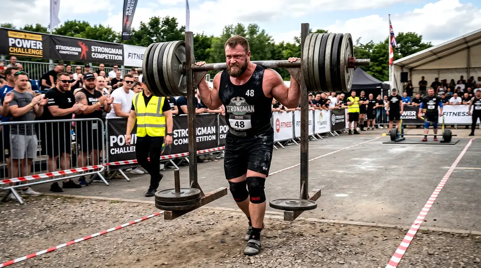 Spacer buszmena – klasyka strongmana. Trening siły yoke walk