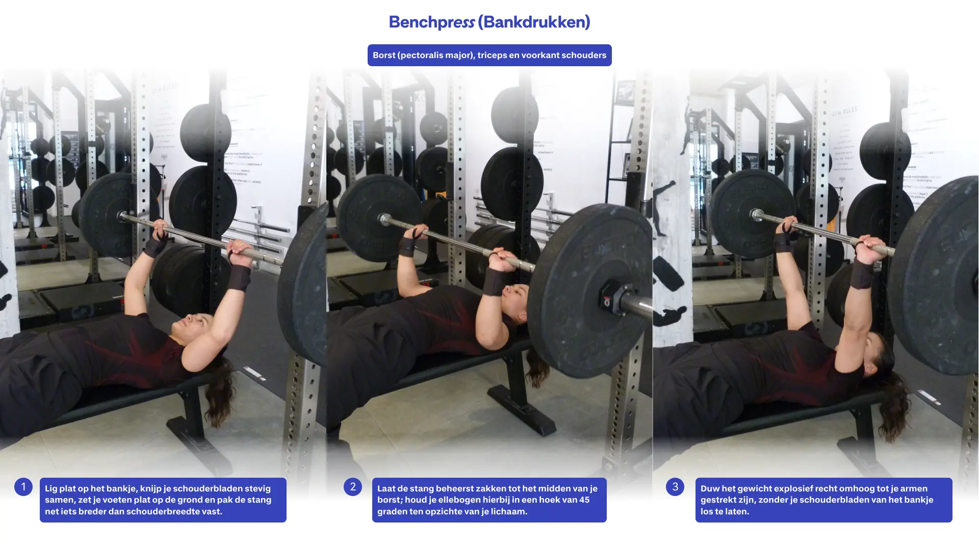 hoe voer ik een benchpress uit